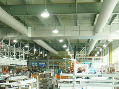 Food Industry fabric hvac air duct system custom 