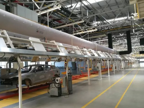 Custom fabric hvac air duct system for factory